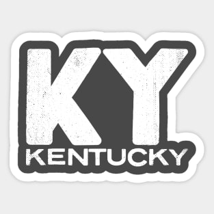 KY Kentucky State Vintage Typography Sticker